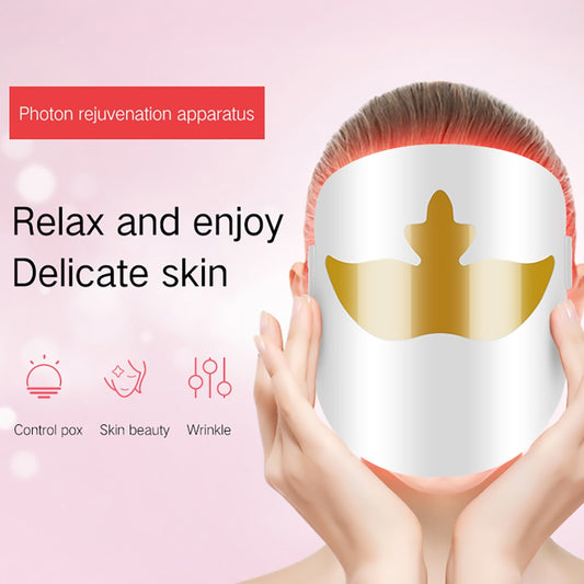 1- New Age Modern Therapy Mask - LED Facial Mask Machine LED Light Therapy for Face Beauty Spa